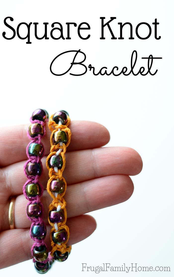 macrame knot bracelet instructions