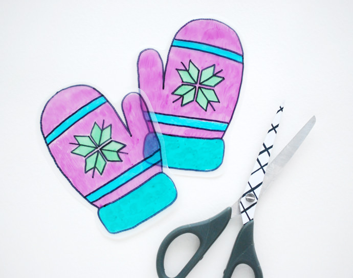 shrinky dink coloring instructions