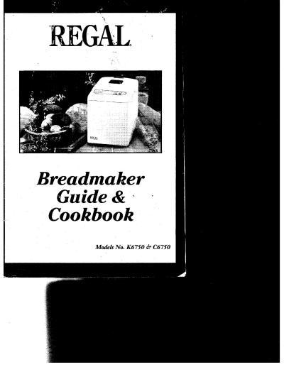 bread maker instruction manual
