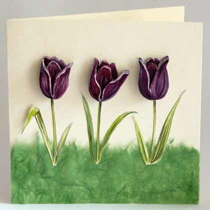 easy origami tulip printable instructions
