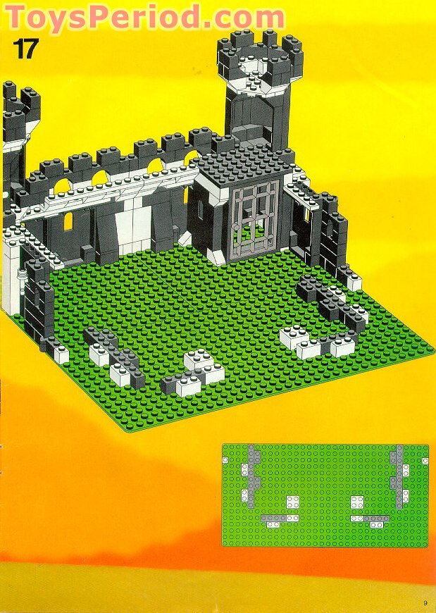 lego yellow castle instructions