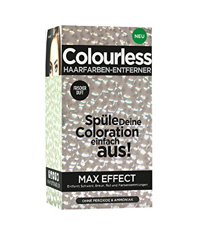 colourless hair colour remover max effect instructions