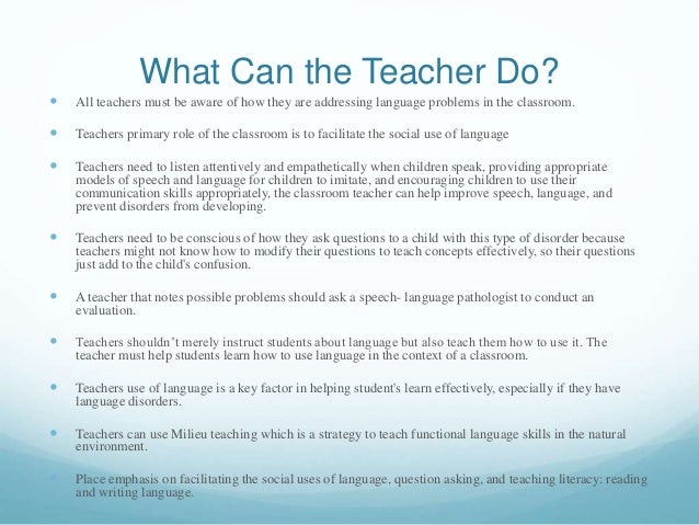 instructional strategies for speech and language impairment