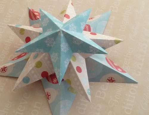 origami christmas tree card instructions