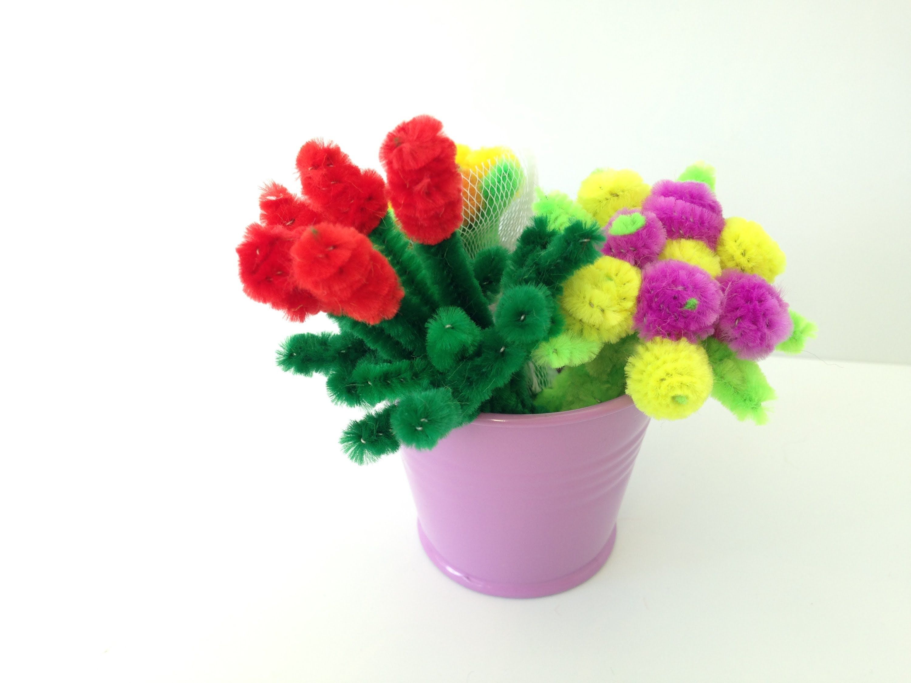 pipe cleaner flowers instructions
