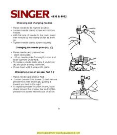 singer sewing machine oiling instructions